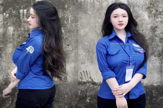 Em sinh viên tình nguyện yêu thương
